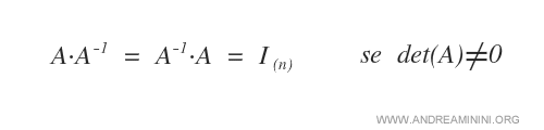 il teorema di esistenza della matrice inversa