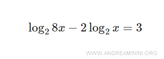 esempio di equazione logaritmica 