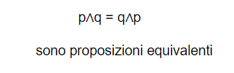 la congiunzione equivalente