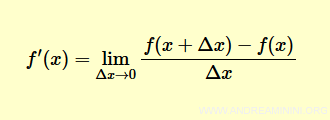 la formula della derivata di una funzione