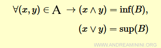 la formula del reticolo in algebra
