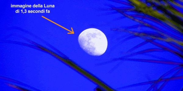 immagine della Luna di 1,3 secondi fa