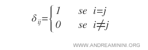 il delta di Kronecker