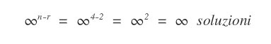 il sistema ha infinite soluzioni