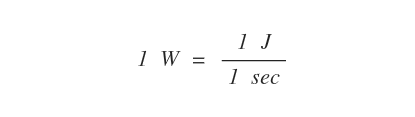 la relazione tra watt e joule