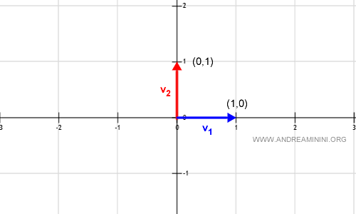 la rappresentazione dei vettori sul piano