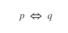 la notazione della coimplicazione logica