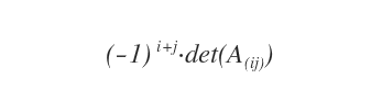 la formula del complemento algebrico