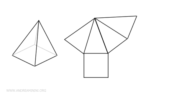 esempio di sviluppo di una piramide