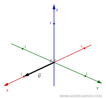 esempio di vettore ordinario