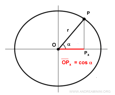 la funzione trigonometrica del coseno