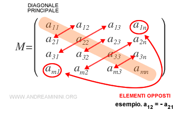 la matrice antisimmetrica