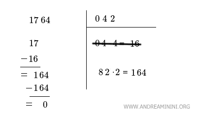 la differenza 164-164==