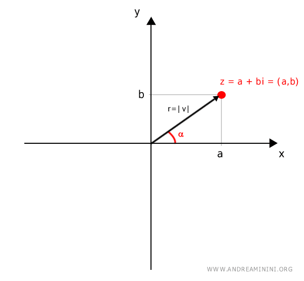 le coordinate polari del punto (a,b)
