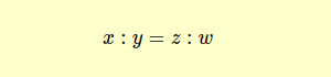 la formula di una proporzione