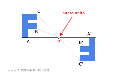 il punto centrale della simmetria centrale è un punto unito