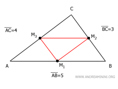 il segmento tra M1 e M2