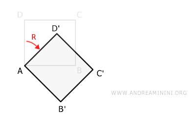 la rotazione di 45°