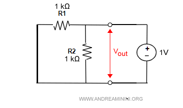 applico una tensione di 1V in entrata