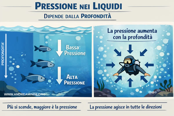 la pressione in un liquido