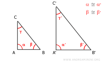i triangoli ABC e A'B'C'