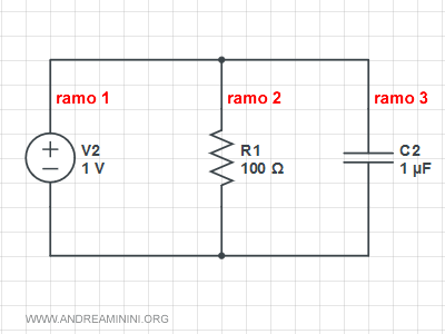 i rami del circuito elettrico ( esempio )