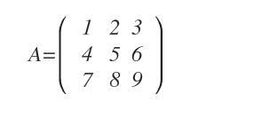 una matrice di ordine 3