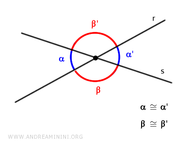 gli angoli opposti al vertice sono congruenti