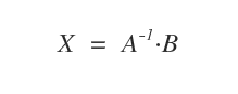 il calcolo della soluzione con il teorema di Cramer