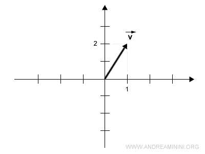 un esempio di vettore nello spazio a due dimensioni