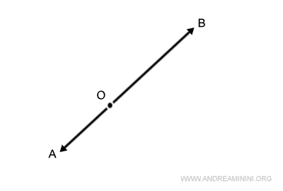 esempio di vettori allineati su una stessa retta